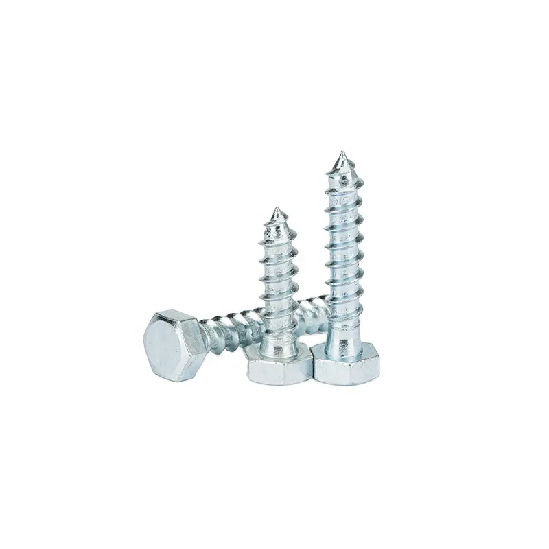 High Quality Galvanized Hexagon Head Wood Screws DIN571 Hexagon Head Tapping Screws