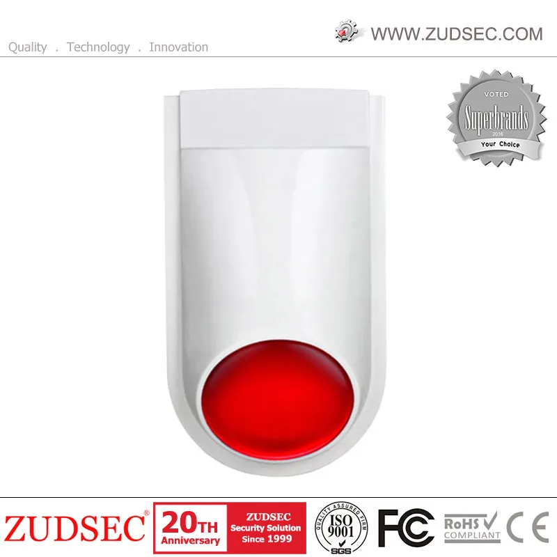 High Quality Wireless Indoor Strobe Siren for GSM Home School Office Alarm System Flash GSM Strobe Siren