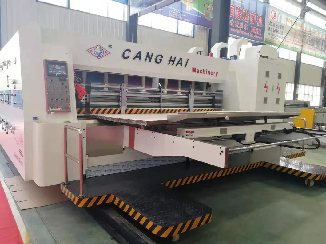 High Speed 2 Color Printer Slotter Die Cutter with Stacker