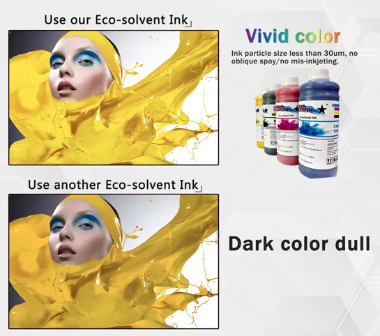 Hot Sale Eco-Solvent Ink Bottled 1000ml Chinese Manufacturer for Inkjet Digital Printer
