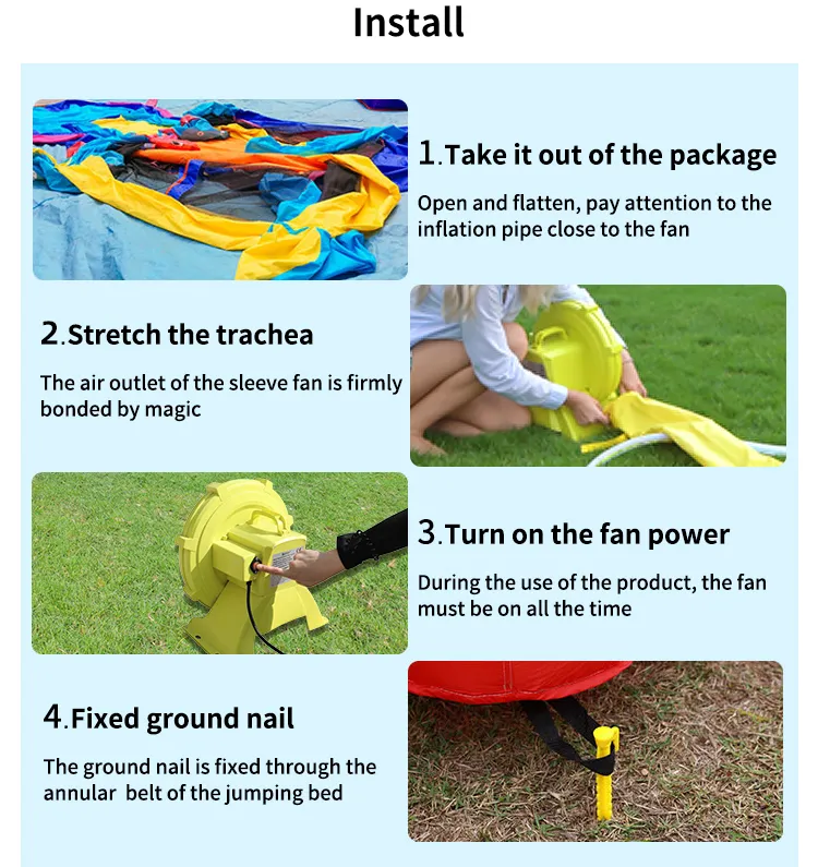 Hot Sale Flower Design New Arrival Inflatable Bounce House with Slide