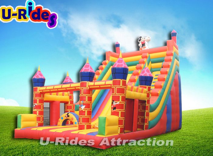 Hot sale house bouncer with slide inflatable For party Rental use or For Kids Homeyard playing Fun