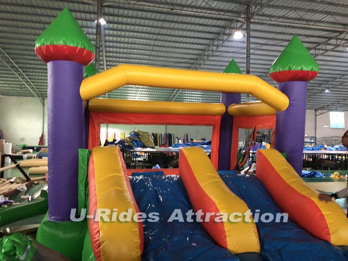 Hot sale house bouncer with slide inflatable For party Rental use or For Kids Homeyard playing Fun