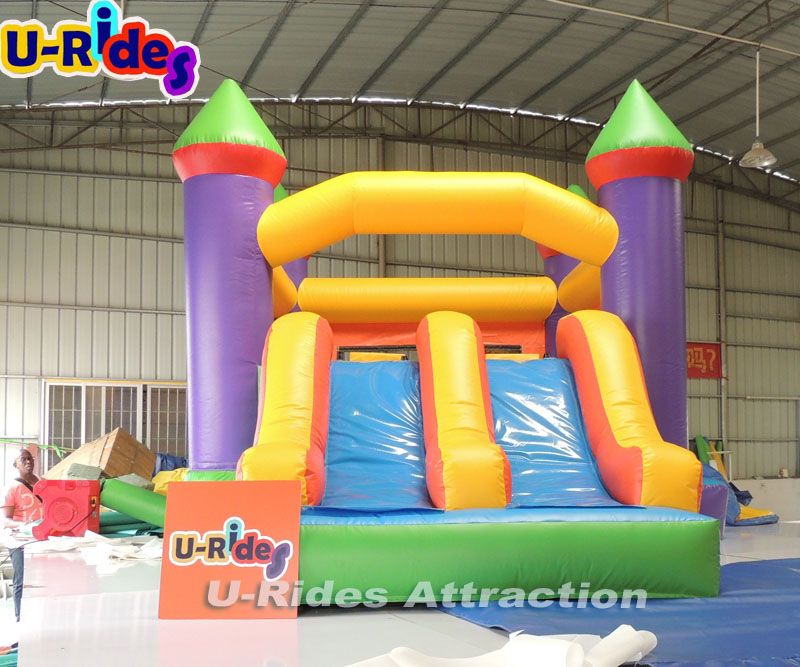 Hot sale house bouncer with slide inflatable For party Rental use or For Kids Homeyard playing Fun