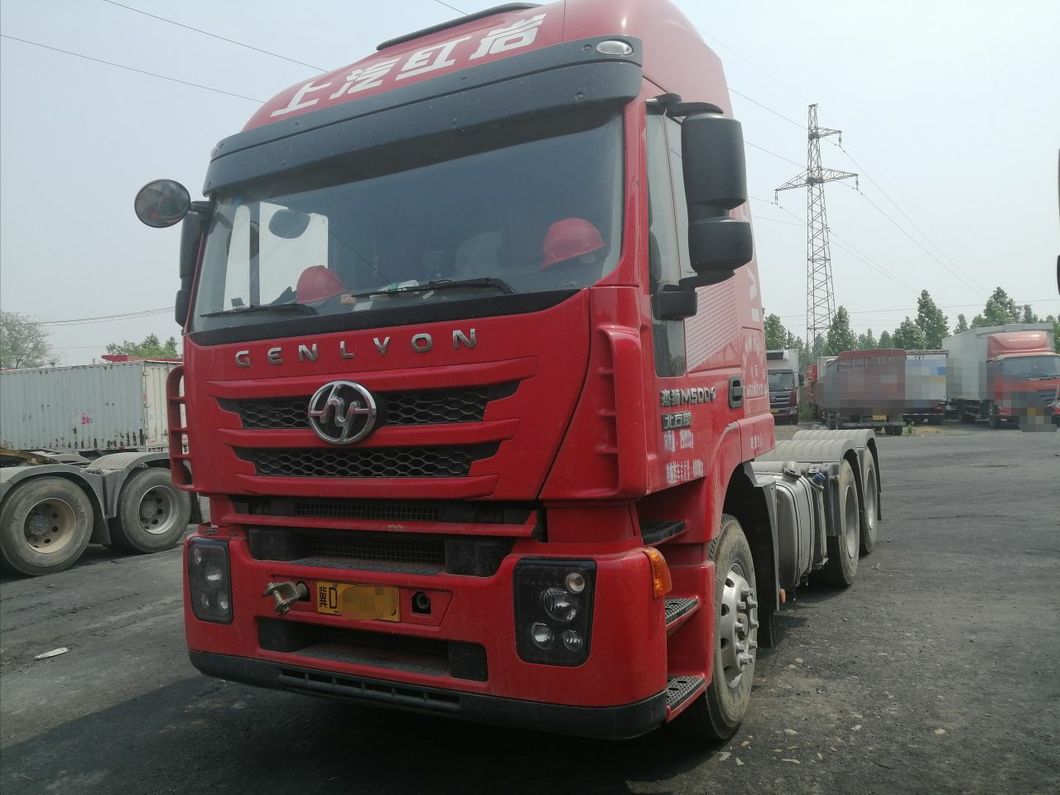 Hot Sale Used Saic Hongyan Van Trailer Head 6X4 Tractor Truck in Good Condition