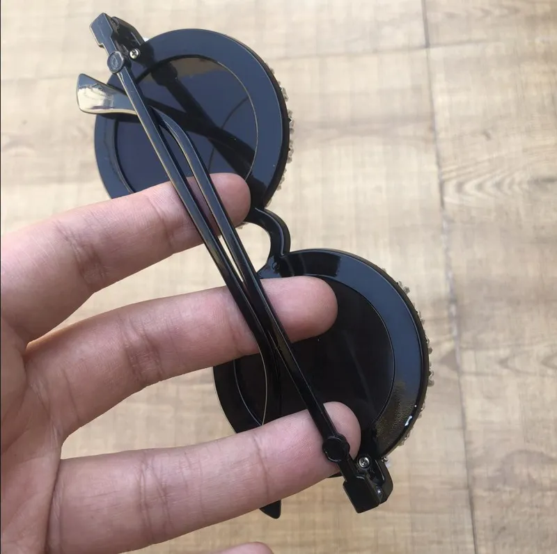 Hot Sales Men Metal Hippie Steampunk Round Sunglasses