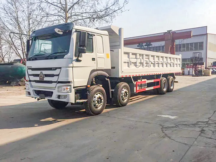 HOWO 8X4 371HP Dump Removable Cargo Box Flatbed Tray Tipper Truck