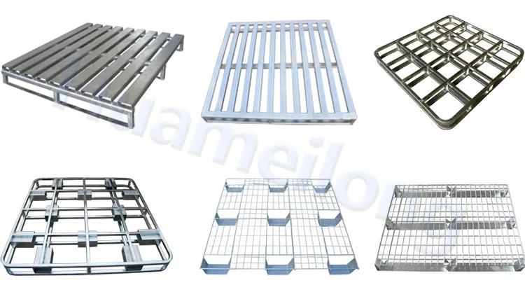 Huameilong High Quality Heavy Duty Logistics Industrial Durable Metal Pallet