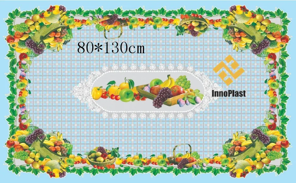 Independent Design LFGB Oko-Tex 100 Transparent Printed Tablecloth 80*130cm