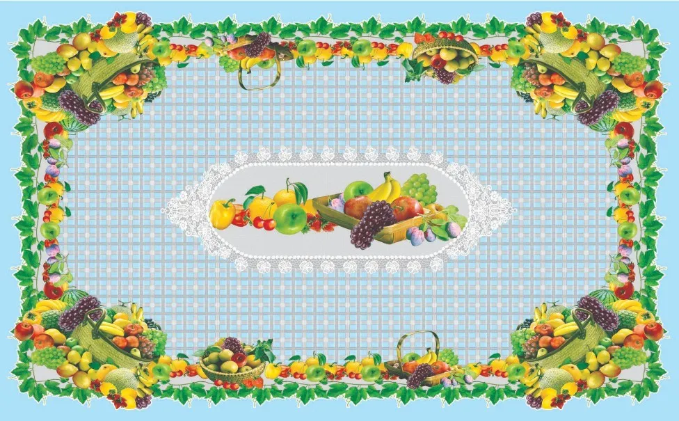 Independent Design LFGB Oko-Tex 100 Transparent Printed Tablecloth 80*130cm