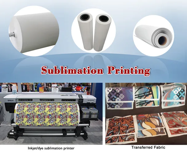 Industrial 90GSM Sublimation Transfer Paper Top Grade Roll for Plotters Printing
