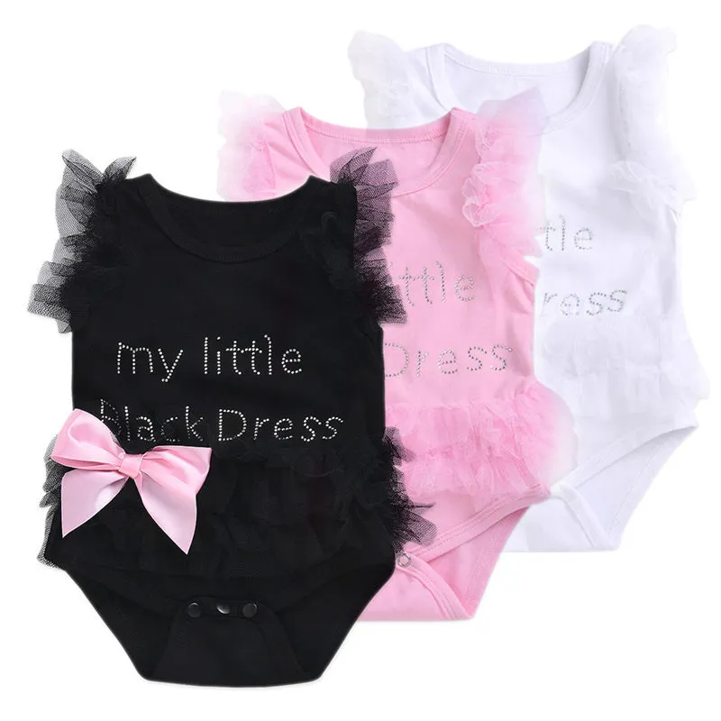 Infant Girls Bodysuits No Sleeve Baby Clothes Summer Newborn Baby Clothes Kawaii Outfit Infant Short Sleeve Daddy Cute Gift New