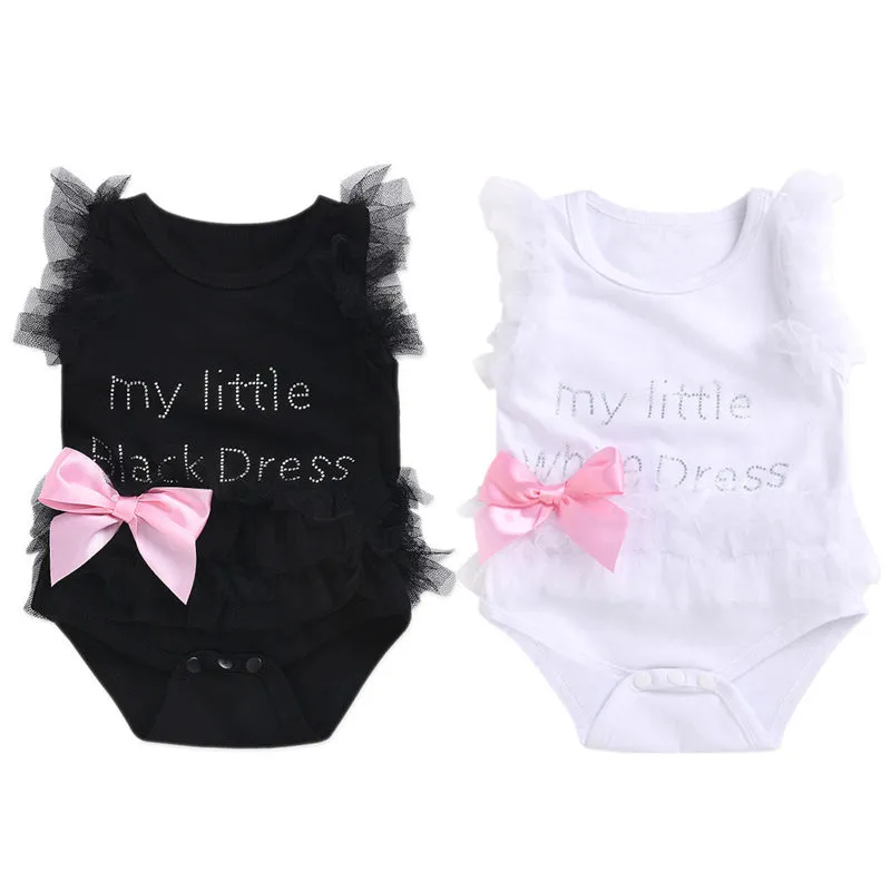 Infant Girls Bodysuits No Sleeve Baby Clothes Summer Newborn Baby Clothes Kawaii Outfit Infant Short Sleeve Daddy Cute Gift New
