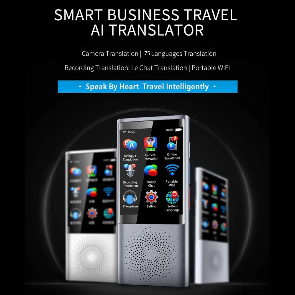 Instant Offline Language Translator Device Two-Way Translator 75 Languages Translation Photo Translation 4G WiFi Hotspot Connection Networks