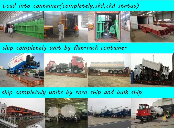 Jupiter Brand 40FT 3-Axle Dropside Semi Trailer with Fuwa Axle