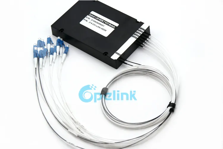 LC/FC/Sc/St/Mu Opelink/OEM RoHS 4CH LAN 5.5X38mm Steel Tube Mux /Demux LAN-Wdm Factory