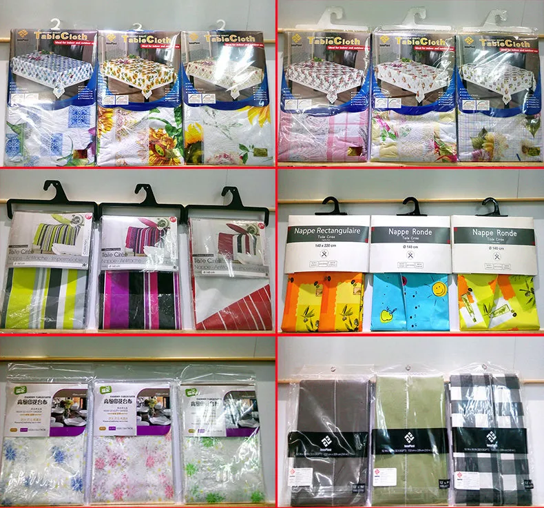 LFGB Nonwoven Backing PVC Printed Tablecloth Oko-Tex 100 China Factory