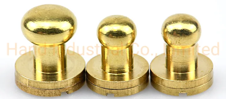 M3 M4 M5 Brass Copper Belt Leather Handbag Female Male Binding Screw