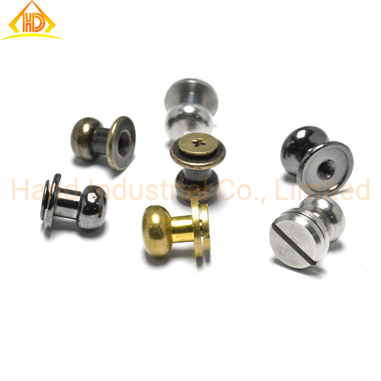 M3 M4 M5 Brass Copper Belt Leather Handbag Female Male Binding Screw