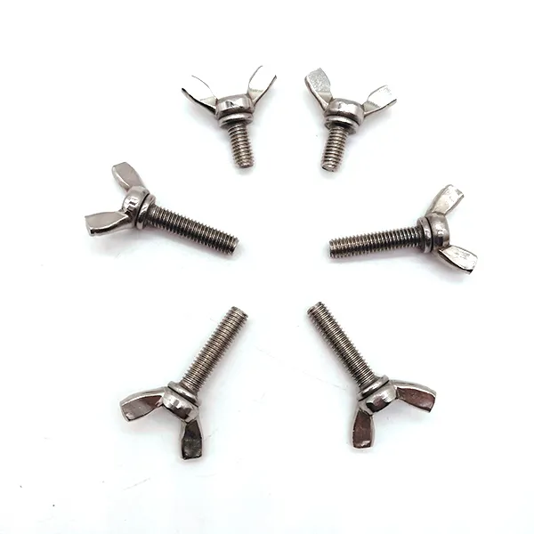 M5 Knurled Stainless Steel Butterfly Type Wing Thumb Screw DIN318