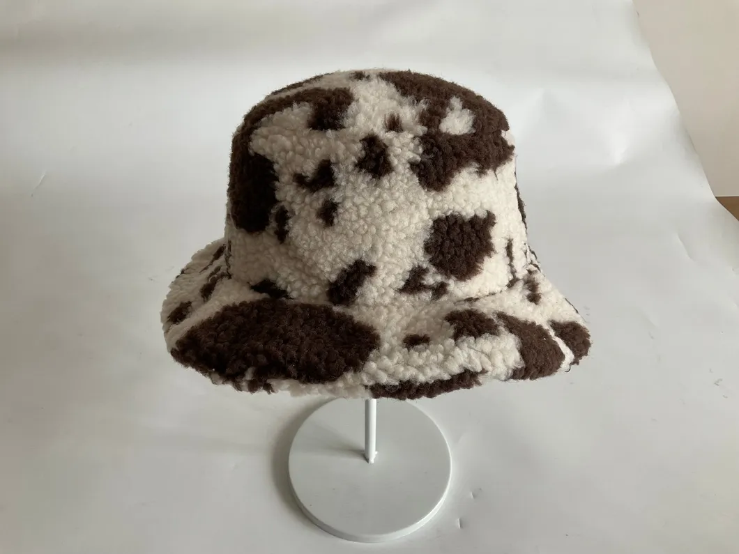 Milk Grain Lamb Fleece Polar Fleece Winter Basin Cap.