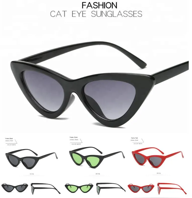 Multi Color Retro Small Cat Eye Fashion UV400 Women Sunglasses