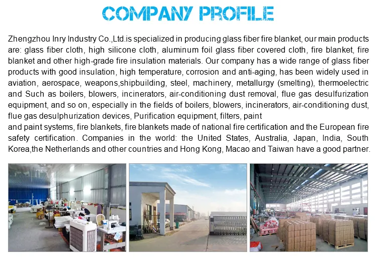 Non-Asbestos Home Use Fiberglass Fire Blankets Customized Manufacturer