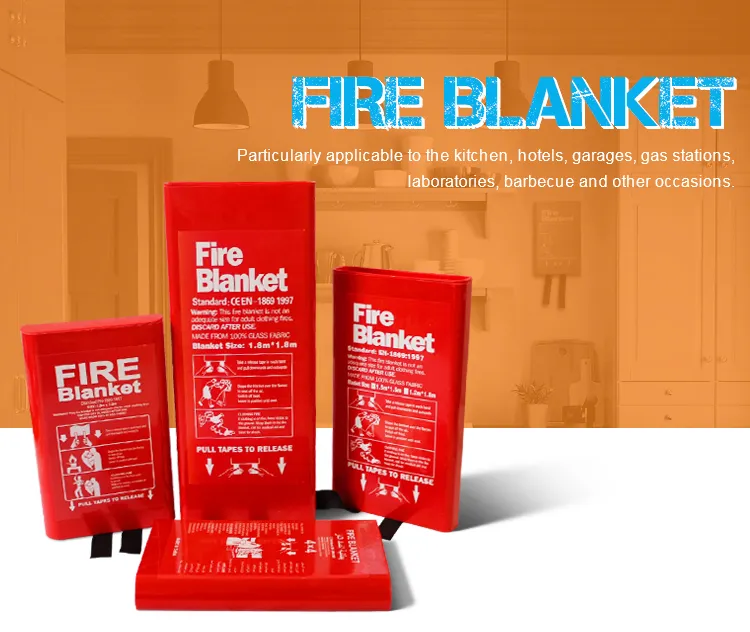 Non-Asbestos Home Use Fiberglass Fire Blankets Customized Manufacturer