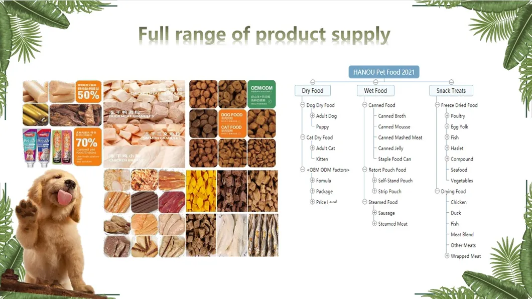 OEM/ODM Organic Body Toughness Customized Package Drying Pet Snacks Beef Brc