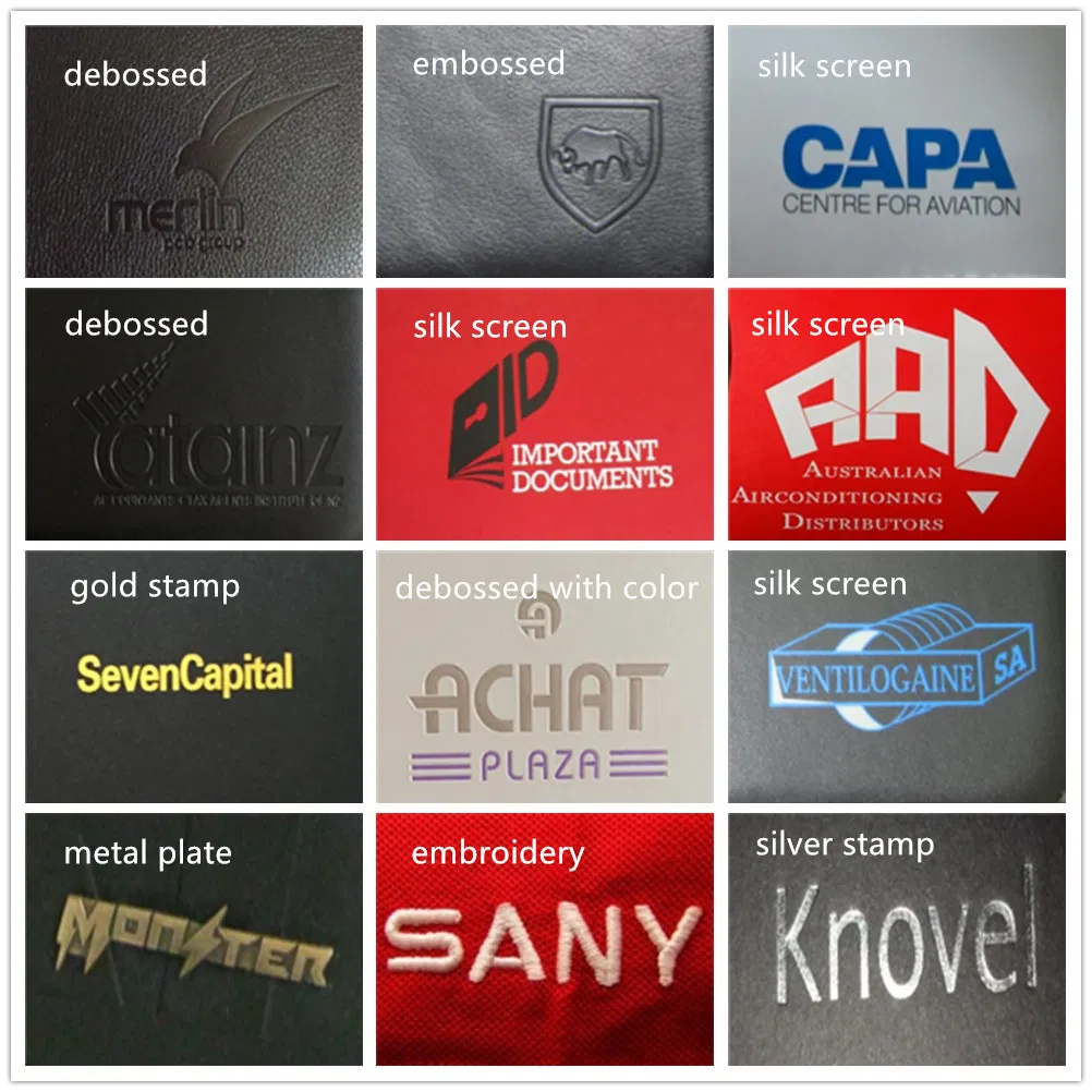 Office Supplies A4 Organizer PU Folding Bag Faux Leather Binder File Folders Portfolio