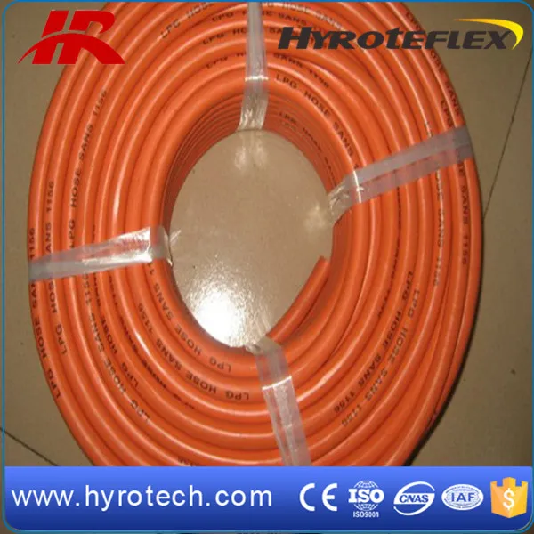 Orange Rubber LPG Gas Hose