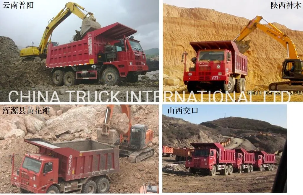 Original HOWO Used 70 Tons Mining Dump Tipper Truck