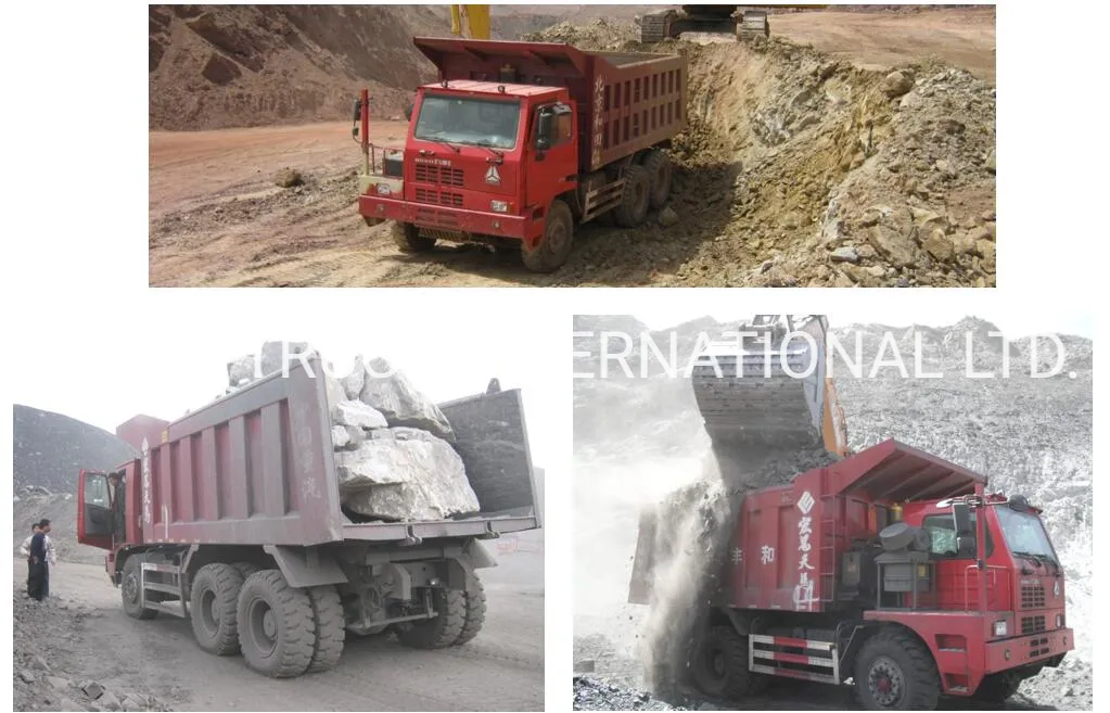 Original HOWO Used 70 Tons Mining Dump Tipper Truck
