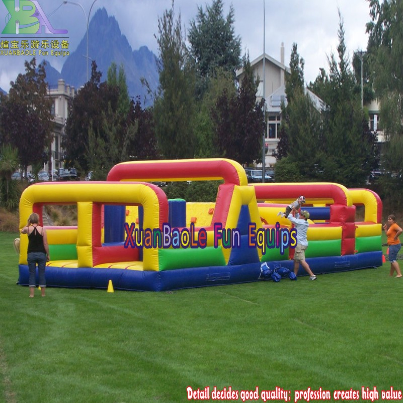 Party Rentals New Inflatable Red&Green Obstacble Course Manufacturer