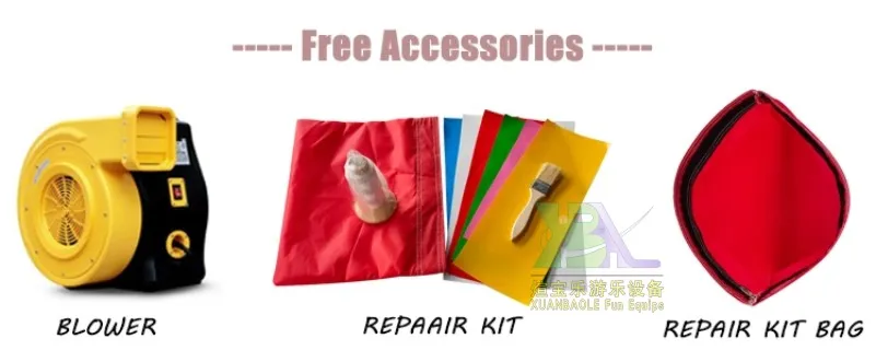 Party Rentals New Inflatable Red&Green Obstacble Course Manufacturer