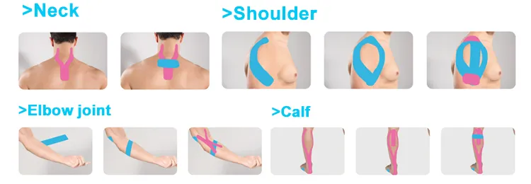 Physio Therapy Muscle Elastic Kinesiology Tape, ISO13458, FDA, Ce