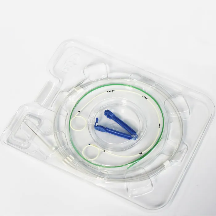 Pig Tail Double J Ureteral Stent Double J Catheter Set Pusher Guide Wire
