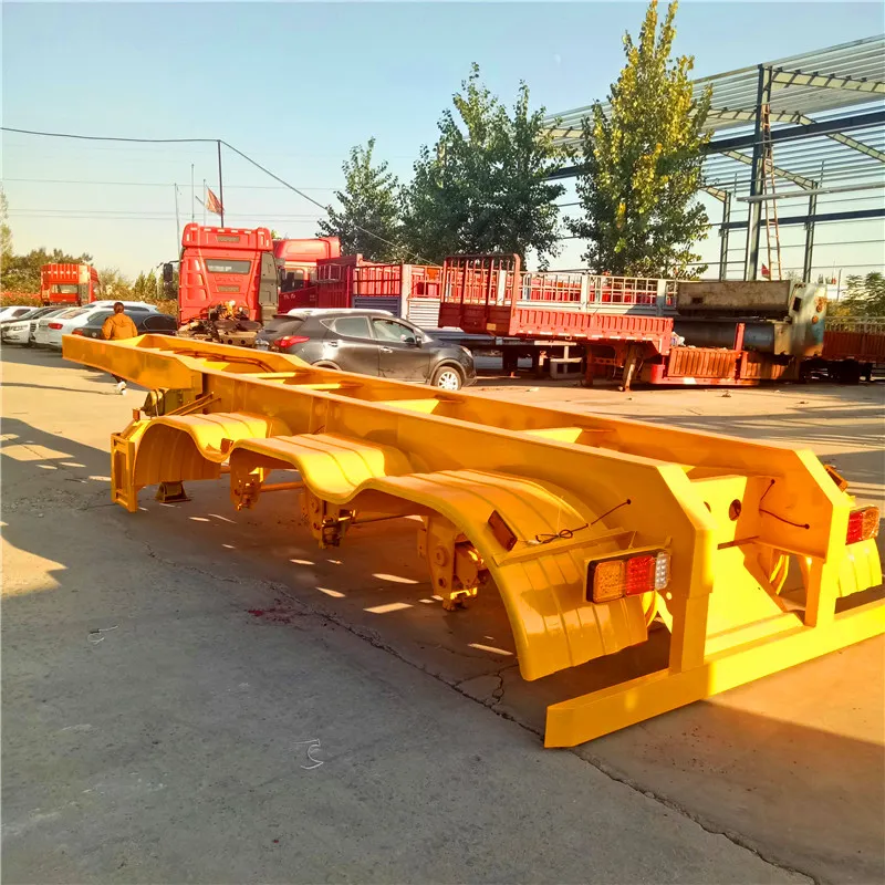 Popular Low Price 20FT 40FT Container Chassis Skeleton Semi Trailer Price