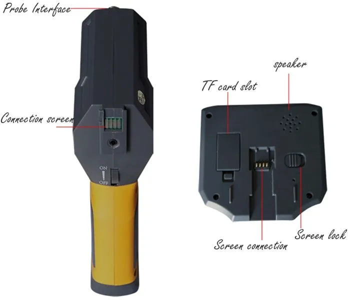 Portable Industrial Videoscope 3.5inch Articulating Borescope Flexible Endoscope