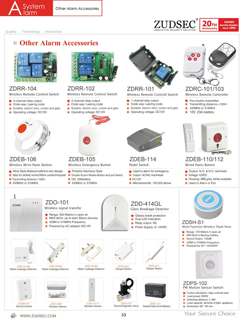 PSTN & Intruder GSM Security Alarm for Resindential Use