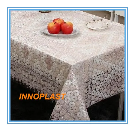 PVC Lace Table Cloth in Roll China Factory Oko-Tex 100