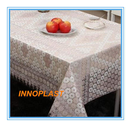 PVC Lace Table Cloth in Roll China Factory Oko -Tex 100