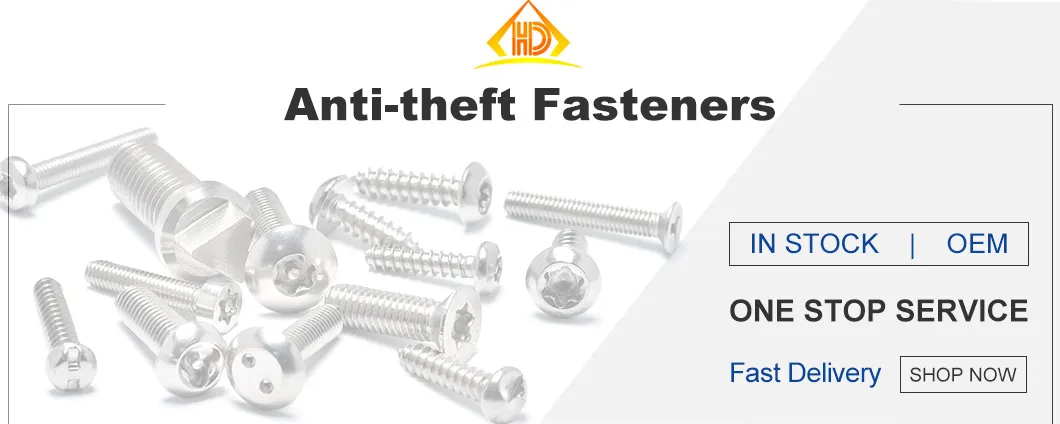 Security Screw 18-8 Inox Stainless Steel Pan Head St4.2 Torx Pin Self Tapping Screw