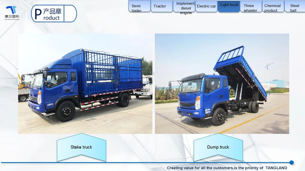 Self-Unloading Dump Dumper Tipper Tip Truck
