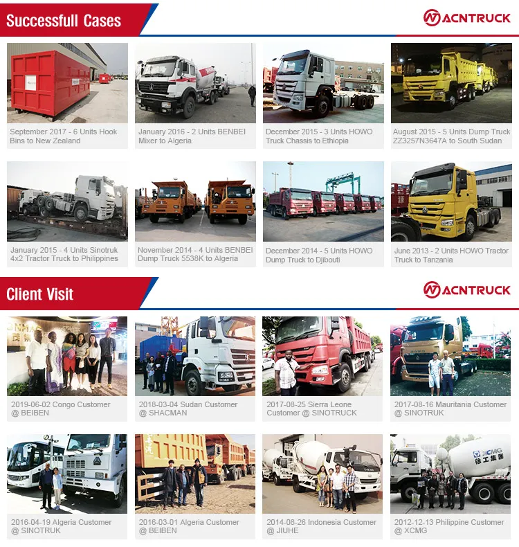 Shacman Dumper 225HP 25tons 16cbm Dump Truck and Trailer