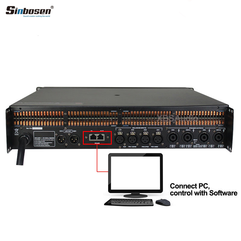 Sinbosen DJ Sounds Amplifier DSP10000q Professional Music Amplifier DSP Power AMP