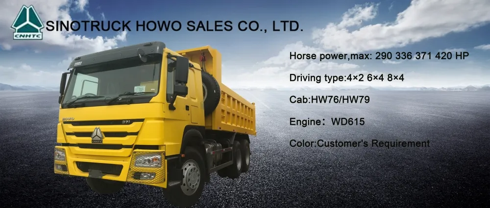 Sinotruk HOWO Heavy Duty Mining Dump Truck for Sale
