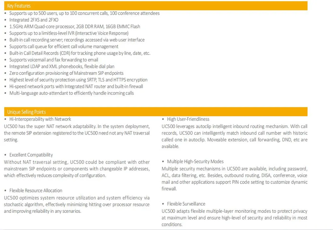 Smart 60 Conference Calls 2 FXO 2FXS IP PBX Platform/IP Pabx System