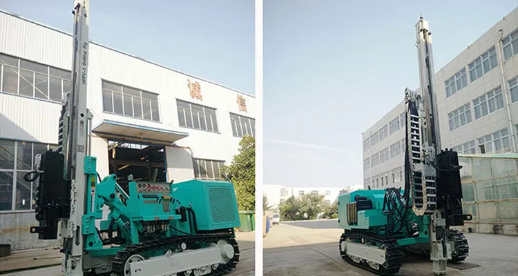 Solar Project Drilling Rig, Hydraulic Crawler Pile Drilling Hfpv-1