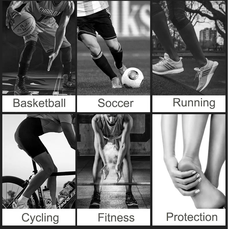 Sports Knee Brace Knitted Pressure Support Patella Brace Basketball Fitness